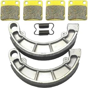 Front Rear Brake Pads Shoes for Yamaha Bruin 250 YFM250 2005-2006 - Big Bear 250 YFM250 2007-2010 - Big Bear 400 YFM400 2004-2006 - Kodiak 400 YFM400 2003-2004 Brakes Drum Y532 FA54 MC0381