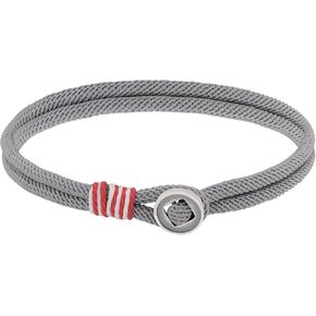 HAQUIL Grey Cotton Thread String Bracelet Mens Rustic Bracelets Boho Style