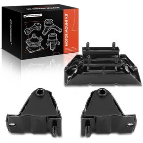 A-Premium 3PCS Engine Motor Mount and Transmission Mount Set Compatible with Jeep XJ Series Cherokee 2000-2001 4.0L, Automatic Transmission Only