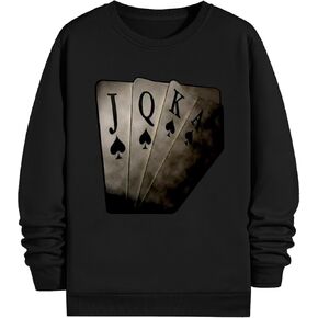 SOLY HUX Sweatshirts for Men Graphic Print Crew Neck Long Sleeve Casual Pullover Top