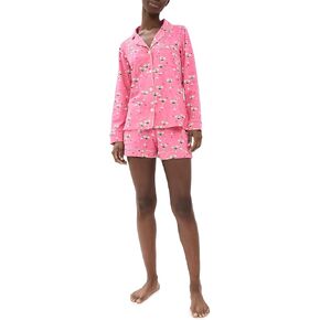 BedHead PJs Women's Cotton Knit Long Sleeve Boxer PJ Set