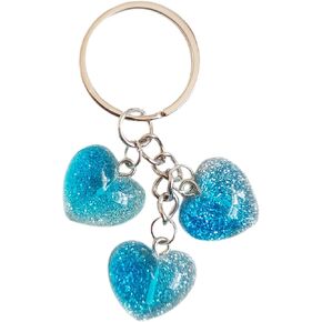 Cute Heart Keychain for Women Colorful Love Heart Keyring Keychain