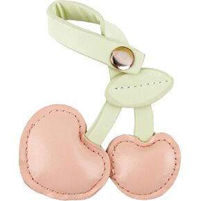 Framendino, Cute Leather Cherry Bag Purse Charm for Purse Handbags Bag Accessories Key Charms Keychain Decor