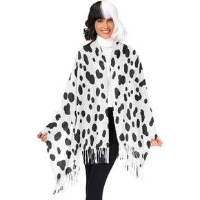 Women's Cosplay Costume,dalmatian costume adult,dalmatian shawl winter scarf for Halloween Costumes