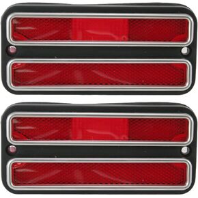 TRQ Front Side Marker Parking Turn Signal Corner Lights Pair Set for Chevy GMC Truck