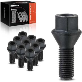 A-Premium M12-1.50 Wheel Studs Compatible with BMW 320i 323i 323ti 325Ci 325i 325xi 328i 328xi 330Ci 330i 528i 528xi 530i Front and Rear Side 20-PC Set