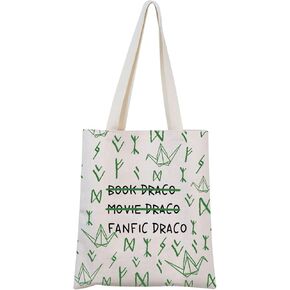 Fanfic Draco Malfoy Tote Bag Dramione Fans Gift Dramione Books Lovers Gift For Readers Dramione Merch (BOOK-MOVIE Tote)