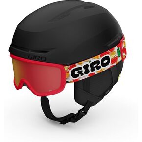 Giro Spur Combo Pack Ski Helmet - Snowboarding Helmet with Matching Goggles Matte Trim Blue/Buster Blue Faces S (52-55.5cm) in Saudi Arabia