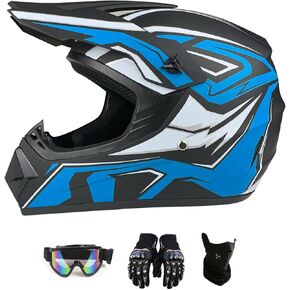Dirt Bike Helmets Motocross ATV Dirtbike Offroad Full Face Motorcycle DOT Approved Model Adult Unisex-Adult ATV Off-Road Mountain