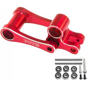 أجزاء ترقية قضيب السحب والمفاصل الخلفية من الألومنيوم 7075 للدراجة الترابية LOSI 1/4 Pro Moto-MX، استبدال # LOS264001 (أحمر)