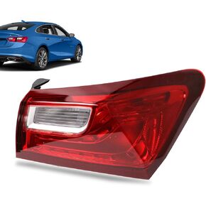 Halogen Tail Lights Assembly Compatible with 2016-2018 Chevy Malibu Left Driver Side Replace:84516374