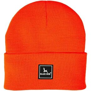 Black Deer Beanie for Men Women Winter Hat Cap Soft Unisex