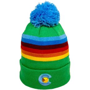 YoColorado Colorado Trix Pom Beanie - Winter Knit Ski Skull Caps, Hats, Toboggan Stocking Hats for Women or Men, Trix