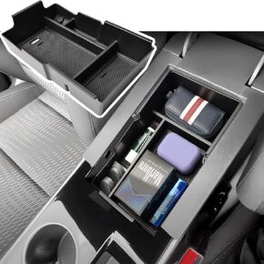 EDBETOS 2025 Equinox Center Console Organizer Compatible with Chevy Equinox 2025 LT/RS/ACTIV Armrest Storage Box Interior Pallet Insert Tray Secondary Accessories, Middle Console Tray