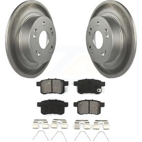 Transit Auto Rear Coated Disc Brake Rotors And Semi-Metallic Pads Kit Replacement For Honda Accord Acura TSX KGS-101402
