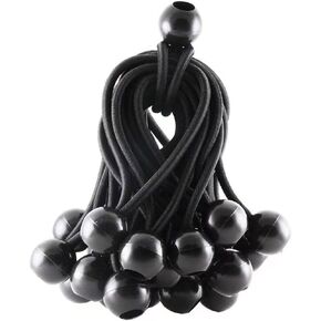 Ball Bungee Cords 4 Inch Bungee Cord with Balls, 25PCS Canopy Tarp Tie Down Cord (4 Inch)