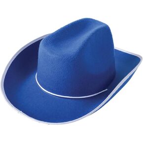 U.S. Toy Blue Felt Western Style Cowboy Hat Size Large