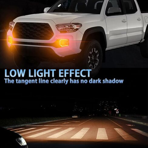 Switchback White/Amber LED Front Fog Daytime Running Lamp w/Dynamic Flash LED Turn Signal Light Feature Kit For Toyota TACOMA 2016-2023 SR TRD Pro Replacement Front Bumper (16-23) in Saudi Arabia