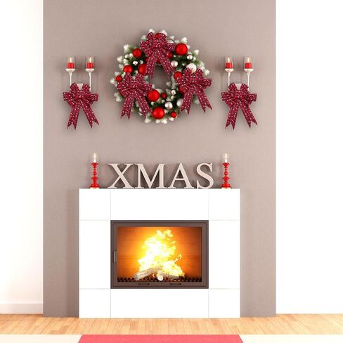 3 لفات عيد الميلاد ندفة الثلج الجاموس منقوشة الشريط السلكية حافة الشريط الأسود والأحمر منقوشة الخيش الشريط عيد الميلاد الاختيار الشريط الخيش لتغليف عيد الميلاد الديكور الحرف (6 ياردة × 2.5 بوصة) in Kuwait