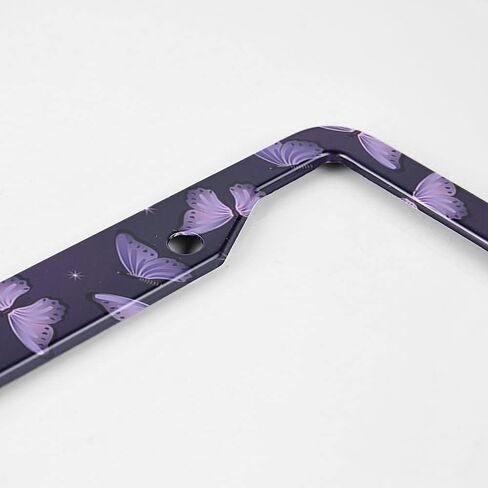 Blue and Purple Galaxy License Plate Frame Abstract Artwork License Plate Holder Stars Sky Car Tag Frame License Plate Car Accessories 2 Holes Novelty Auto Car Tag Vanity Present in Saudi Arabia