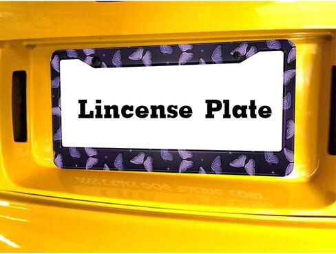 Blue and Purple Galaxy License Plate Frame Abstract Artwork License Plate Holder Stars Sky Car Tag Frame License Plate Car Accessories 2 Holes Novelty Auto Car Tag Vanity Present in Saudi Arabia