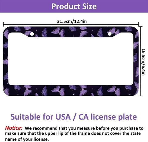 Blue and Purple Galaxy License Plate Frame Abstract Artwork License Plate Holder Stars Sky Car Tag Frame License Plate Car Accessories 2 Holes Novelty Auto Car Tag Vanity Present in Saudi Arabia