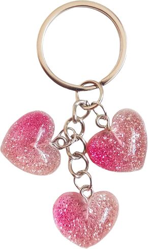 Cute Heart Keychain for Women Colorful Love Heart Keyring Keychain in Kuwait