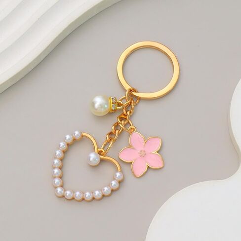 Cute Heart Keychain for Women Colorful Love Heart Keyring Keychain in Kuwait