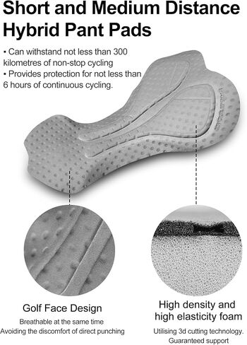 INBIKE Men's Padded Cycling Shorts High Elastic Wrinkle Resistant Breathable Cycling Tights in Saudi Arabia