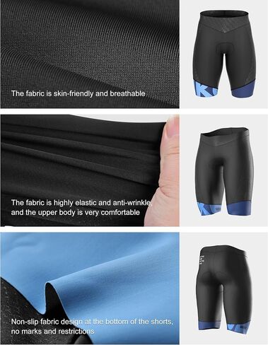 INBIKE Men's Padded Cycling Shorts High Elastic Wrinkle Resistant Breathable Cycling Tights in Saudi Arabia
