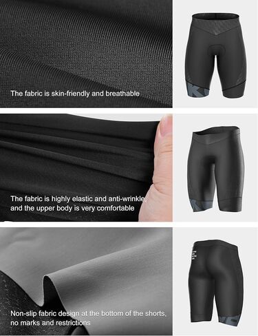 INBIKE Men's Padded Cycling Shorts High Elastic Wrinkle Resistant Breathable Cycling Tights in Saudi Arabia