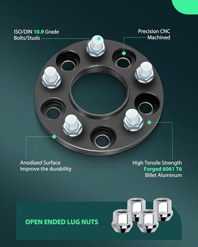 SCITOO 4Pcs 5x4.5 Wheel Spacers 20mm Studs 14x1.5 Bore 70.5mm Hubcentric Fit for Lincoln Aviator for Ford Explorer for Mustang in Saudi Arabia