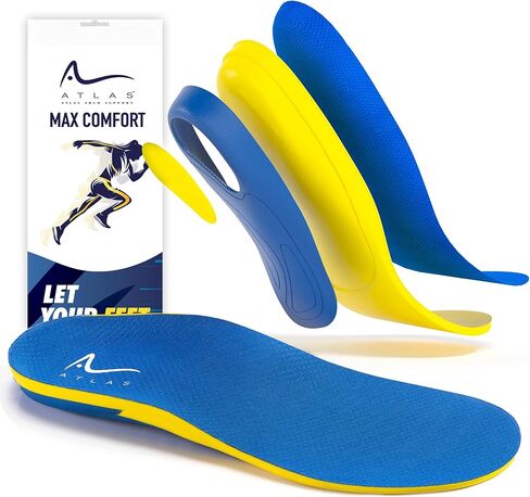 ضبان التهاب اللفافة الأخمصية - يخفف آلام القدم وحشوات دعم القوس العالي للرجال - مناسب للأحذية والأقدام المسطحة - نعال أحذية قوس القدم 3.5 سم - XL (الرجال 11-13 / النساء 14-15.5) in Kuwait