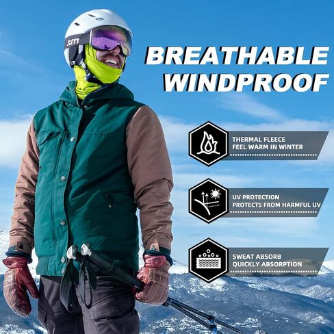 ROCKBROS Ski Mask for Cold Weather Windproof Thermal Winter Fleece Face Mask for Cycling in Saudi Arabia