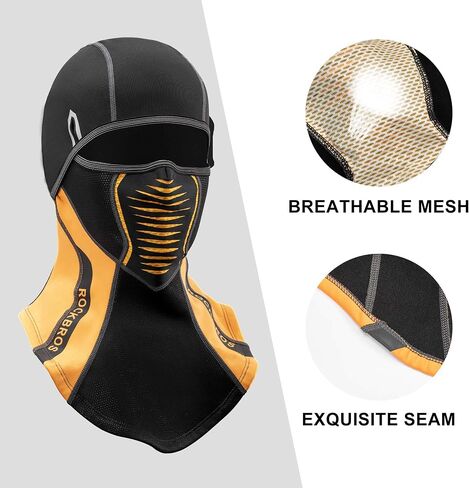 ROCKBROS Ski Mask for Cold Weather Windproof Thermal Winter Fleece Face Mask for Cycling in Saudi Arabia
