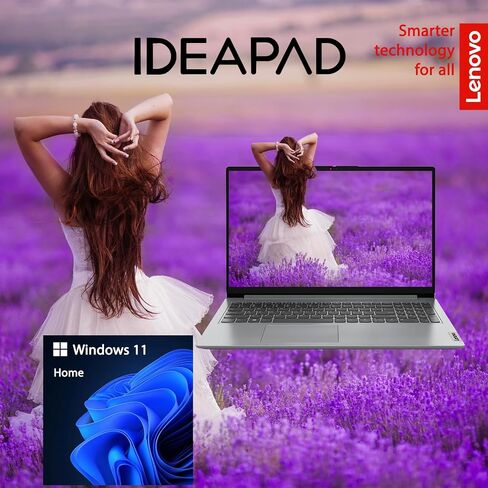 كمبيوتر محمول شخصي Lenovo IdeaPad Slim 3، شاشة لمس 15.6 بوصة FHD 1920*1080، AMD Ryzen 3 7330U، ذاكرة وصول عشوائي 8 جيجابايت فقط، 512 جيجابايت SSD، Wi-Fi 6، قارئ بصمات الأصابع، كاميرا ويب، لوحة مفاتيح بإضاءة خلفية، Windows 11 Home، رمادي in Saudi Arabia