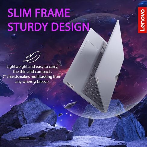 كمبيوتر محمول شخصي Lenovo IdeaPad Slim 3، شاشة لمس 15.6 بوصة FHD 1920*1080، AMD Ryzen 3 7330U، ذاكرة وصول عشوائي 8 جيجابايت فقط، 512 جيجابايت SSD، Wi-Fi 6، قارئ بصمات الأصابع، كاميرا ويب، لوحة مفاتيح بإضاءة خلفية، Windows 11 Home، رمادي in Saudi Arabia