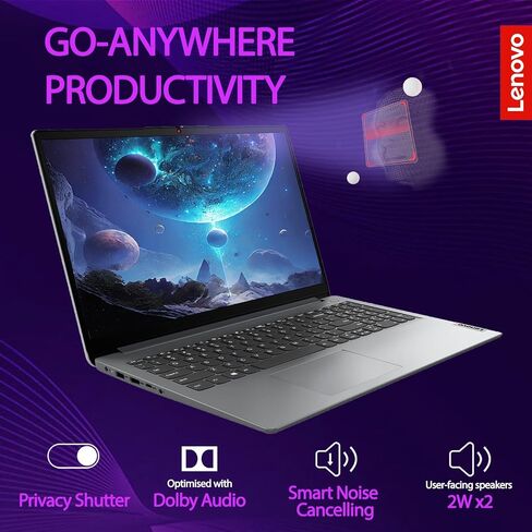 كمبيوتر محمول شخصي Lenovo IdeaPad Slim 3، شاشة لمس 15.6 بوصة FHD 1920*1080، AMD Ryzen 3 7330U، ذاكرة وصول عشوائي 8 جيجابايت فقط، 512 جيجابايت SSD، Wi-Fi 6، قارئ بصمات الأصابع، كاميرا ويب، لوحة مفاتيح بإضاءة خلفية، Windows 11 Home، رمادي in Saudi Arabia