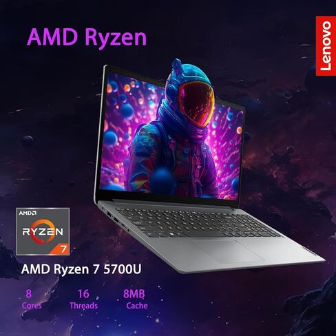 كمبيوتر محمول شخصي Lenovo IdeaPad Slim 3، شاشة لمس 15.6 بوصة FHD 1920*1080، AMD Ryzen 3 7330U، ذاكرة وصول عشوائي 8 جيجابايت فقط، 512 جيجابايت SSD، Wi-Fi 6، قارئ بصمات الأصابع، كاميرا ويب، لوحة مفاتيح بإضاءة خلفية، Windows 11 Home، رمادي in Saudi Arabia