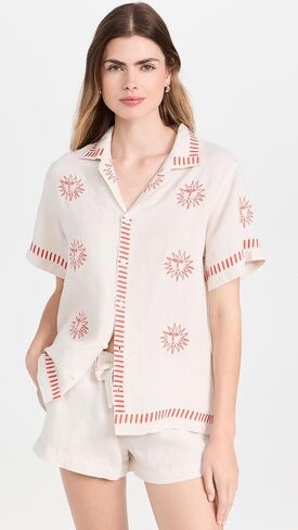 Desmond & Dempsey Women's Embroidered Cuban Set in Saudi Arabia