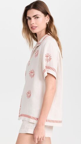 Desmond & Dempsey Women's Embroidered Cuban Set in Saudi Arabia