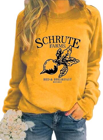Women Long Sleeve Schrute Farms Sweatshirt in Saudi Arabia