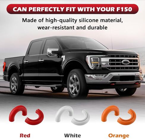Tow Hook Covers for Ford F150 2004-2024 Bronco Base/Big Bend/Outer Banks 2021-2024 Compatible with Toyota Tundra Accessories 2017-2021|(Red) in Saudi Arabia