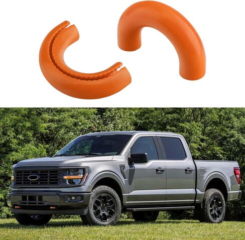 Tow Hook Covers for Ford F150 2004-2024 Bronco Base/Big Bend/Outer Banks 2021-2024 Compatible with Toyota Tundra Accessories 2017-2021|(Red) in Saudi Arabia