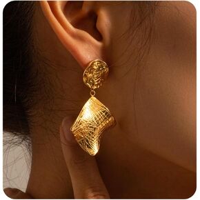 Chunky Gold Earrings for Women