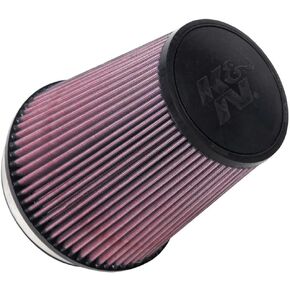 K&N Universal Clamp-On Air Intake Filter: High Performance, Premium, Washable, Replacement Air Filter: Flange Diameter: 6 In, Filter Height: 8 In, Flange Length: 1 In, Shape: Round Tapered, RU-1020