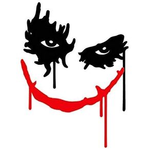 Jokers Smile Printed Decal Sticker - Sticker Graphic - Sticks to Any Flat Surface