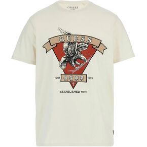 GUESS Men's Short Sleeve Tri Eagle Tee