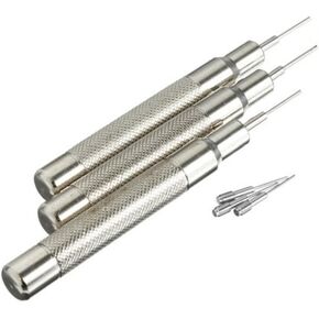 New Stainless Steel Watch Band Strap Pin Remover Punch Spring Bar Assorted size 0.7mm 0.8mm 0.9mm Tool Set