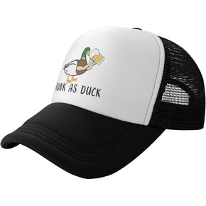 Duck Trucker Hat,Adjustable Funny Mesh Cap,Unisex Baseball Caps,Suitable for Sports,Fishing,Travel